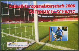 Schweiz 2008 Sporthilfe Fußball-WM 2045 Markenheftchen Postfrisch (C62204) - Markenheftchen