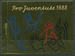 Schweiz 1988 Pro Juventute Kinder Schule Markenheftchen 0-85 Postfrisch (C62105) - Booklets