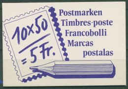 Schweiz 1988 Postbeförderung Postbote Markenheftchen 0-84 Postfrisch (C62172) - Carnets