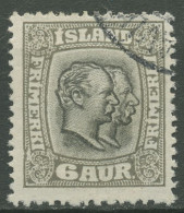 Island 1915/1918 König Christian IX. Und König Frederik VIII. 80 Gestempelt - Used Stamps