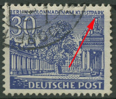 Berlin 1949 Berliner Bauten Mit Plattenfehler 51 I Gestempelt - Plaatfouten En Curiosa