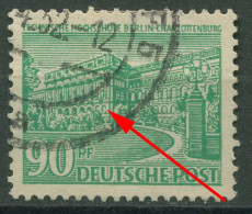Berlin 1949 Berliner Bauten Mit Plattenfehler 56 I Gestempelt - Abarten Und Kuriositäten