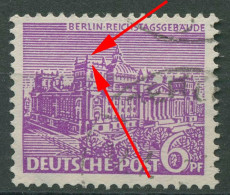Berlin 1949 Berliner Bauten Mit Plattenfehler 45 I Gestempelt - Variétés Et Curiosités