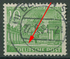 Berlin 1949 Berliner Bauten Mit Plattenfehler 47 I/IV Gestempelt - Variétés Et Curiosités