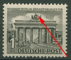 Berlin 1949 Berliner Bauten Mit Sekundärem Plattenfehler 42 IV Mit Falz - Errors & Oddities