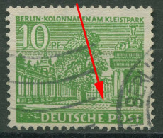 Berlin 1949 Berliner Bauten Mit Plattenfehler 47 I/VII Gestempelt - Plaatfouten En Curiosa