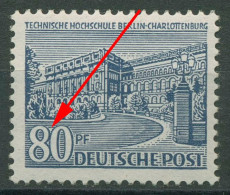 Berlin 1949 Berliner Bauten Mit Plattenfehler 55 II Postfrisch - Variedades Y Curiosidades