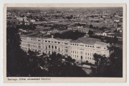 CHILE Santiago Universidad Católica REAL PHOTO 1920-30s - Chile