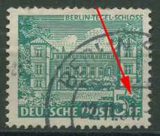 Berlin 1949 Berliner Bauten Mit Plattenfehler 44 IX Gestempelt, Zahnfehler - Plaatfouten En Curiosa