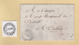 Franchise - Les Representants Du Peuple Lyon - Rhone - 1794 - 1701-1800: Précurseurs XVIII