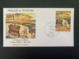 Enveloppe 1er Jour "Georges Braque - Les Barques à Collioure" 13/04/1982 - PA115 - Wallis Et Futuna - FDC