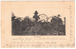 Postkarte Harz -Hotel Rosstrappe, S/w, 1901 Thale Orig. Gelaufen Nach Güstrow An Den Ratskeller/Kegebein, RARE, II - Alberghi & Ristoranti