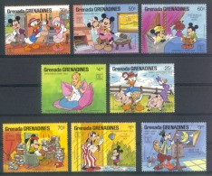 Mzr473 WALT DISNEY GOOFY BOOKS PAINTING PIGS ANDERSEN'S FAIRY TALES HAFNIA GRENADA GRENADINES 1987 PF/MNH - Disney