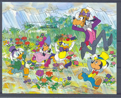 Nfe756 WALT DISNEY BLOEMEN GOOFY PASEN EASTER FLOWERS RAIN HATS GRENADA GRENADINES 1984 PF/MNH - Disney