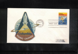 USA 1981 Space / Weltraum Space Shuttle Columbia Interesting Cover - Estados Unidos