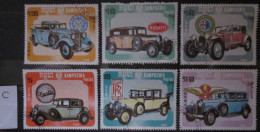 KAMPUCHEA 1984 ~ S.G. 556 - 561, ~ 'LOT C' ~ CARS. ~ VFU #03336 - Kampuchea