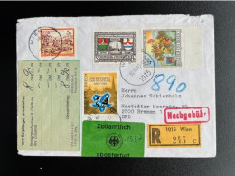 AUSTRIA 1985 REGISTERED LETTER VIENNA WIEN TO BREMEN 30-10-1985 OOSTENRIJK OSTERREICH EINSCHREIBEN - Briefe U. Dokumente