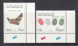 2010 United Arab Emirates Fingerprints Watani Complete Set Of 2 MNH - Ver. Arab. Emirate