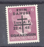 France  -  Guerre  -  Armée Française En Allemagne  -  Siegmaringen  :  Da  4  (*) - War Stamps