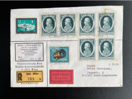 AUSTRIA 1975 REGISTERED EXPRESS LETTER VIENNA WIEN TO RECKLINGHAUSEN 10-03-1975 OSTERREICH EINSCHREIBEN EXPRES - Covers & Documents