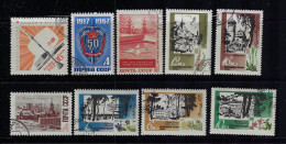 RUSSIA  1967  SCOTT #3398-3405,3419 USED - Used Stamps