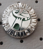 Football Club NK Olimpija Ljubljana  Slovenia Ex Yugoslavia Pin Bertoni Milano - Fútbol