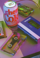 TDK C90 Cassette Walkman Cherry Coca Cola Plain Back Postcard - Photographie