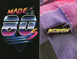 Made In The 80's Bitching Fashion 2x Plain Back Postcard S - Photographie