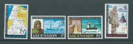 Ascension 1972 Shackleton Antarctic Explorer Set Of 4 MNH - Ascension (Ile De L')