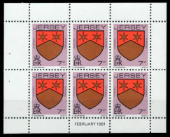 JERSEY HEFTCHENBLATT Nr HB 0-27 FEB81 Postfrisch X6BE772 - Jersey