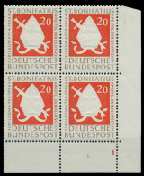 BRD 1954 Nr 199 Postfrisch VIERERBLOCK FORM1 X78D73E - Neufs