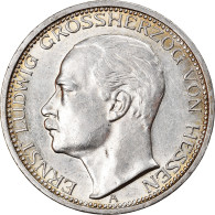 Monnaie, Etats Allemands, HESSE-DARMSTADT, Ernst Ludwig, 3 Mark, 1910, Berlin - Otros & Sin Clasificación