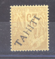 Tahiti  :  Yv  14a  (*)  Fausse Surcharge Renversée - Unused Stamps
