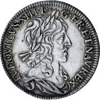 Monnaie, France, Louis XIII, 1/4 Écu 1er Poinçon De Warin, Buste Drapé, 1/4 - 1610-1643 Ludwig XIII. Der Gerechte