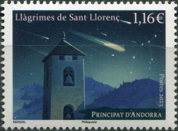 Andorra [Fr.] 2023. Perseid Meteor Shower (MNH OG) Stamp - Ungebraucht