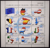 España Spain 1999  Paises Del Euro  HB  Block  Mi 3466/77  Yv 3200/11  Edi MP63  Nuevo New MNH ** - Francobolli