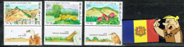 ISRAEL 1990 SET 3V PARQUES - Nuovi (con Tab)