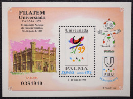 España Spain 1999 Exposición Filatelica  Mi BL75  Yv BF81  Edi 3648  Nuevo New MNH ** - Philatelic Exhibitions