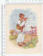 Boy In National Costume Plays The Flute, Frula - Musik