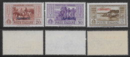 Italia Italy 1932 Colonie Egeo Scarpanto Garibaldi 3val Sa N.18,21,24 Nuovi Integri MNH ** - Egeo (Scarpanto)