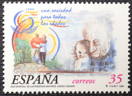 España Spain  1999  Año Internacional Personas Mayores  Mi 3493  Yv 3241  Edi 3660  Nuevo New MNH ** - Unused Stamps