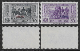 Italia Italy 1932 Colonie Egeo Calino Garibaldi 2val Sa N.20-21 Nuovi Integri MNH ** - Ägäis (Calino)