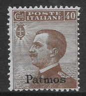 Italia Italy 1932 Colonie Egeo Patmo Michetti Sinistra C40 Sa N.6 Nuovo MH * - Ägäis (Patmo)