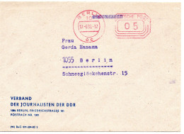 63414 - DDR - 1983 -  5Pfg Postfreistpl A DrucksOrtsBf BERLIN, Abs.: Verband Der Journalisten Der DDR - Lettres & Documents