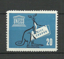 UNESCO Vignette MNH Cangaroo - UNESCO