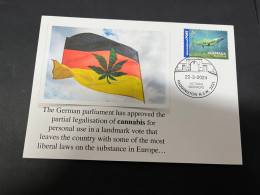 24-3-2024 (3 Y 52) Germany Parliament Approve The Partial Legislation Of Cannabis (drug) To Bs Sold Legally In Germany - Other & Unclassified