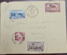 O) 1932 MOROCCO,  AGADIR, AIRPLANE, CIRCULATED COVER, FRONT LETTER, XF - Maroc (1956-...)