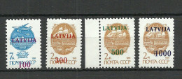 LETTLAND Latvia 1991 Michel 313 - 316 MNH - Lettonie