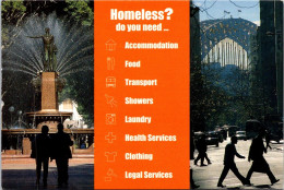 24-3-2024 (3 Y 55) NSW - Sydney - - Homeless (Archblad Fountain & Harbour Bridge) - Brücken