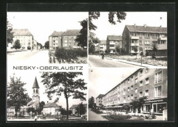 AK Niesky /Oberlausitz, Zinzendorfplatz, Strasse Der Befreiung, AWG-Siedlung Gersdorfstrasse  - Niesky